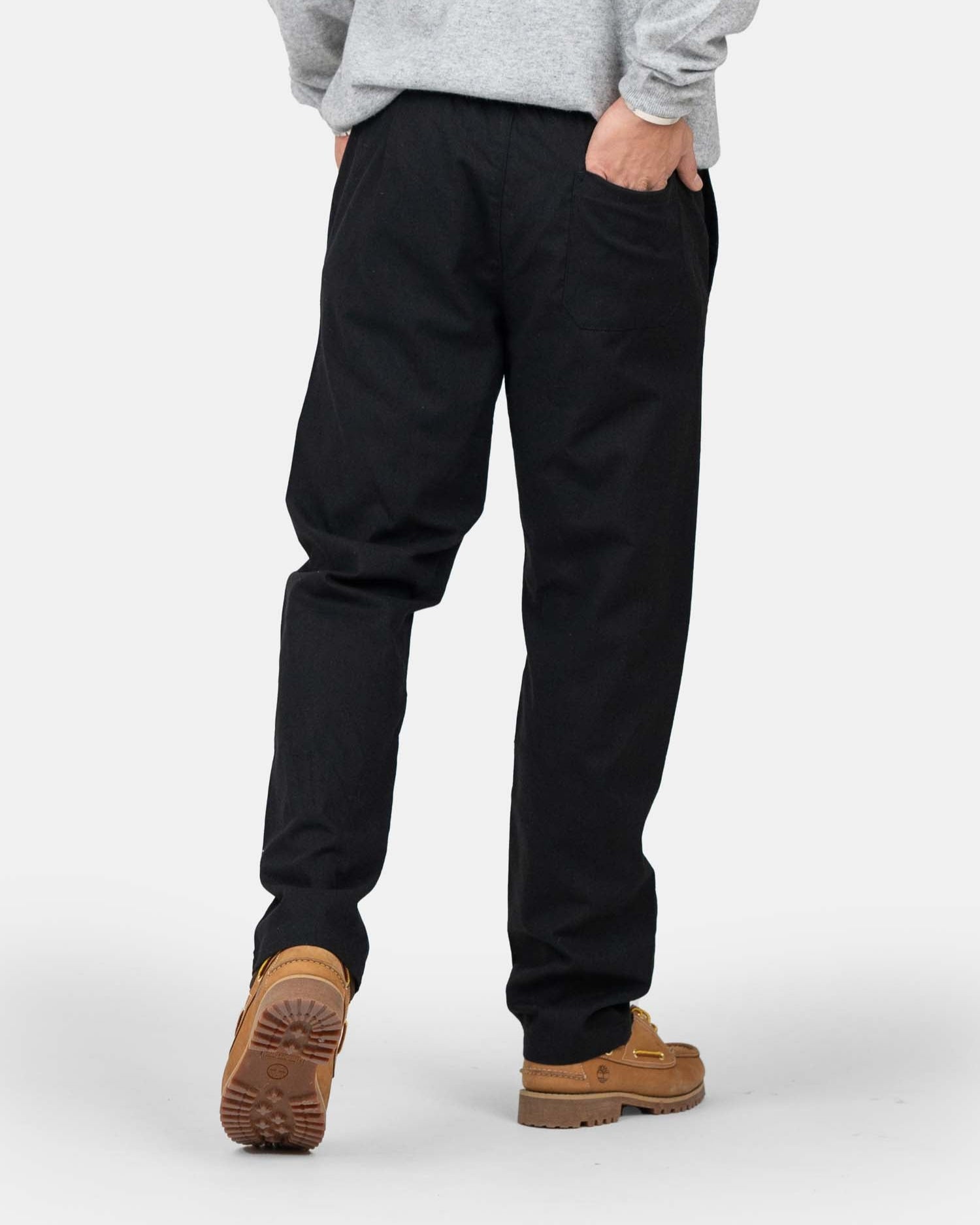 Heavyweight Hørbukser Sort | Skagen - clothing.dk